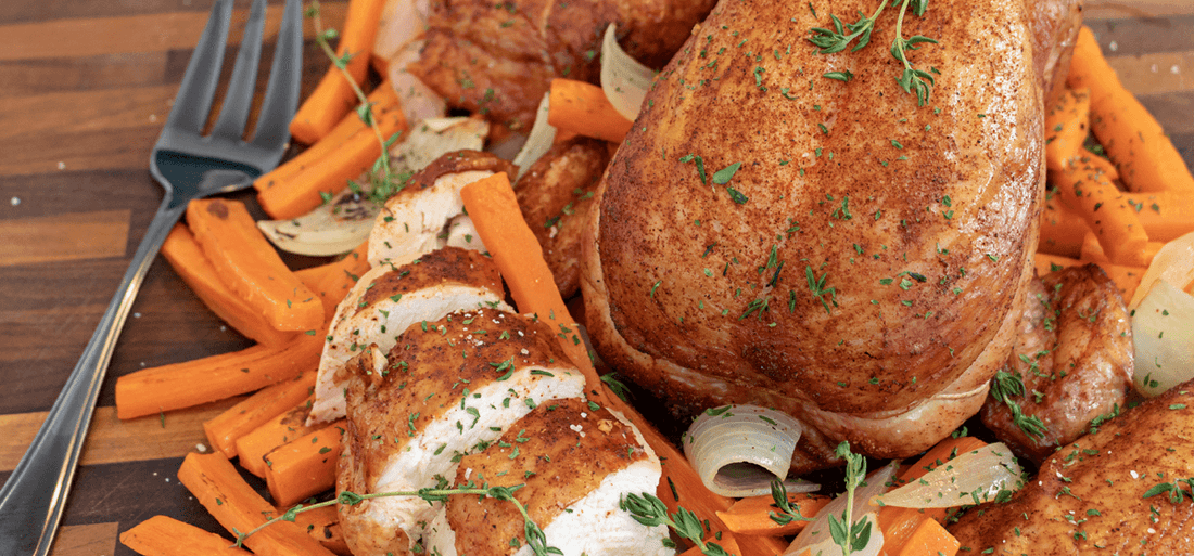 Roasted Chicken on a Charcoal Grill Recipe - Indigo Pool Patio BBQ