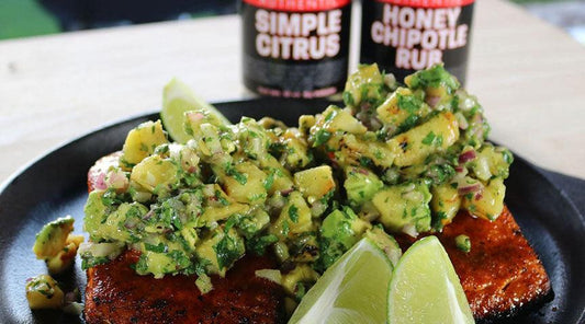 Honey Chipotle Citrus Salmon on the Grill Indigo Pool Patio BBQ