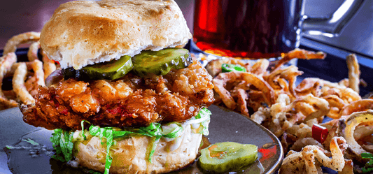 Hot Honey Chicken Sandwich Recipe - Indigo Pool Patio BBQ