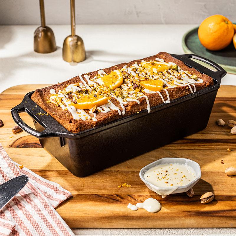 Lodge 10" x 5" Cast Iron Large Loaf Pan - Indigo Pool Patio BBQ