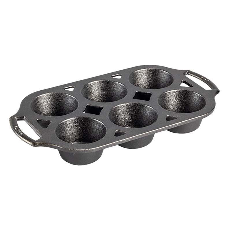 Lodge Cast Iron 6 Cup Muffin Pan - Indigo Pool Patio BBQ
