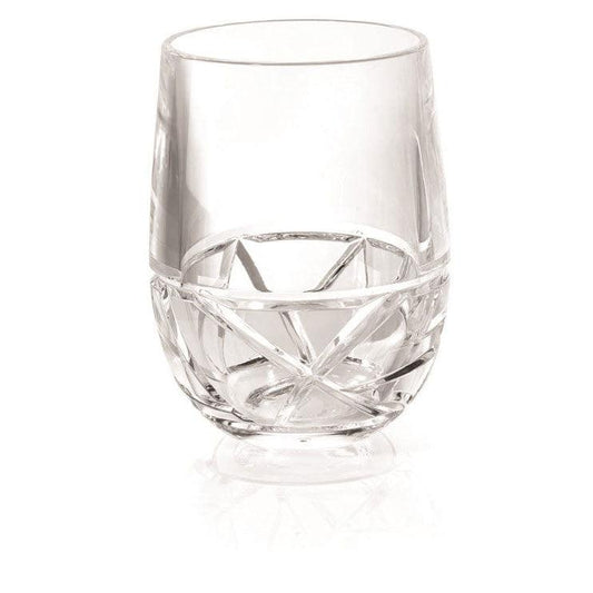 Mosaic 10oz Acrylic Clear Tumbler Merritt International Indigo Pool Patio BBQ