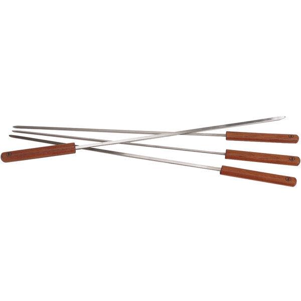 Outset 20" Skewers with Rosewood Handle - 4 Pack Outset Indigo Pool Patio BBQ