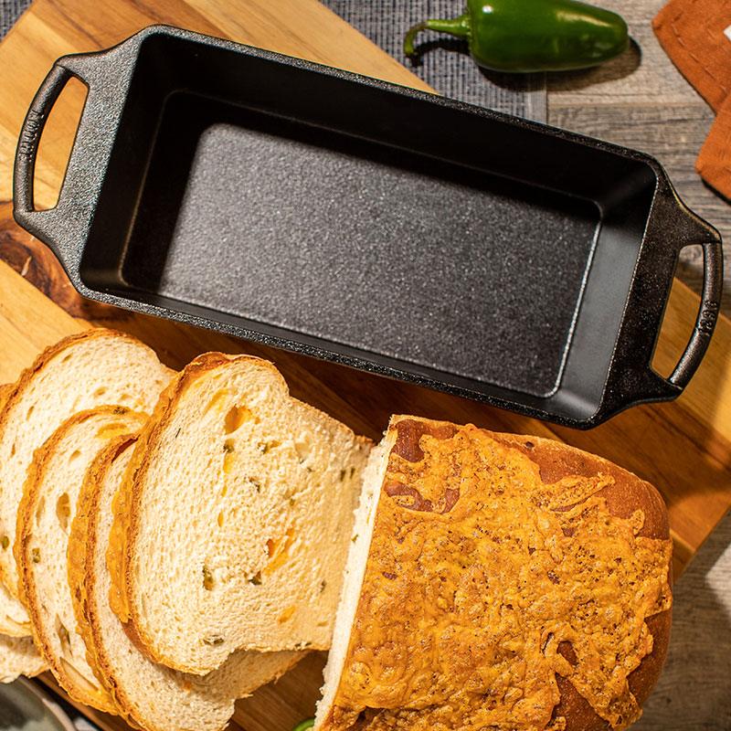 Lodge 10" x 5" Cast Iron Large Loaf Pan - Indigo Pool Patio BBQ