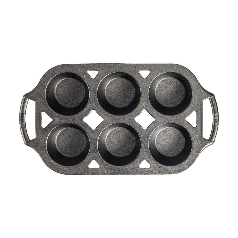 Lodge Cast Iron 6 Cup Muffin Pan - Indigo Pool Patio BBQ