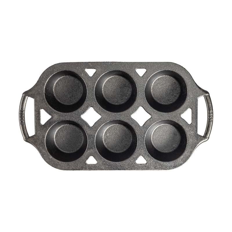 Lodge Cast Iron 6 Cup Muffin Pan - Indigo Pool Patio BBQ