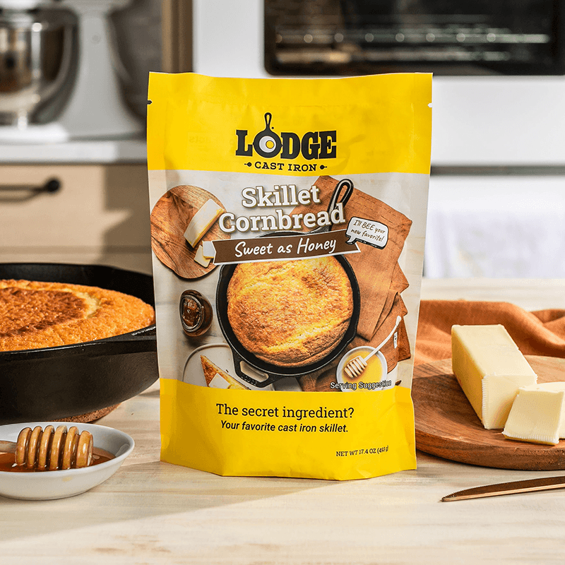 Lodge Sweet As Honey Skillet Cornbread Mix - Indigo Pool Patio BBQ