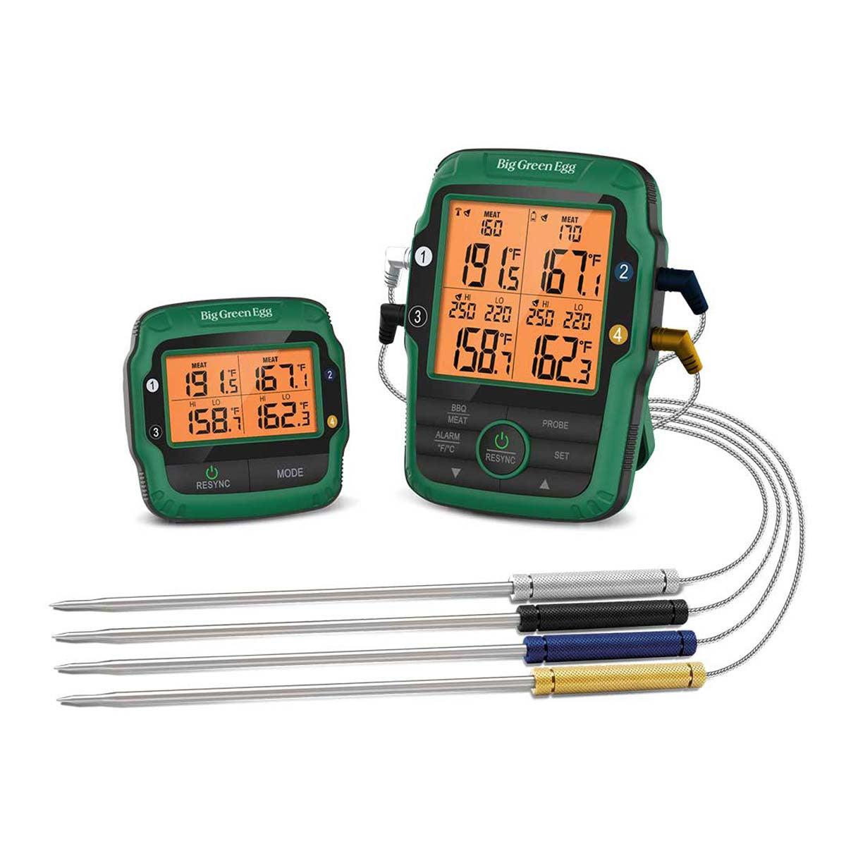 Big Green Egg 4 Probe Meat Thermometer Big Green Egg Indigo Pool Patio BBQ