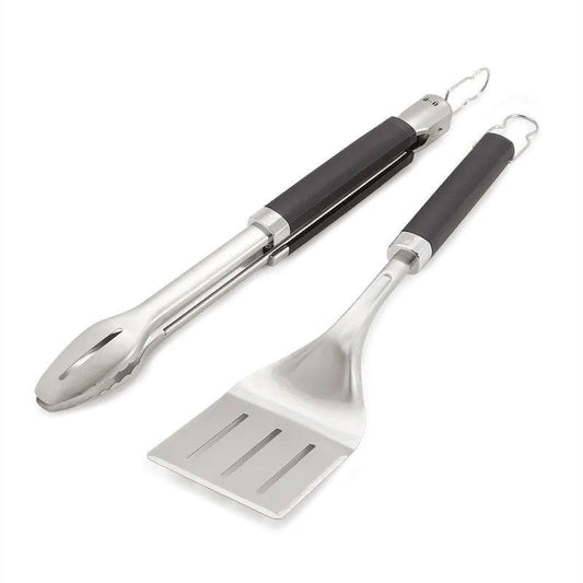 Weber Precision Grill Tongs & Spatula Set Weber Indigo Pool Patio BBQ