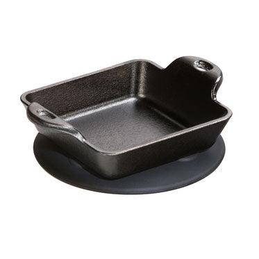 Lodge 5 Inch Mini Black Silicone Magnet Trivet - Indigo Pool Patio BBQ