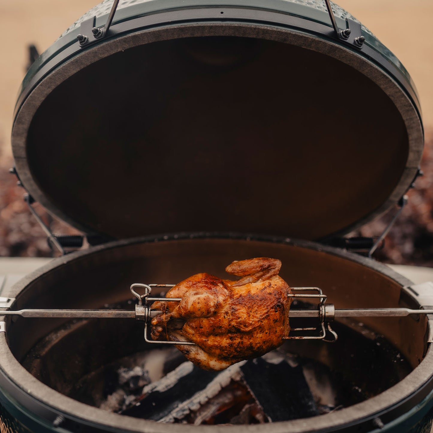 Big Green Egg Rotisserie for Large Egg