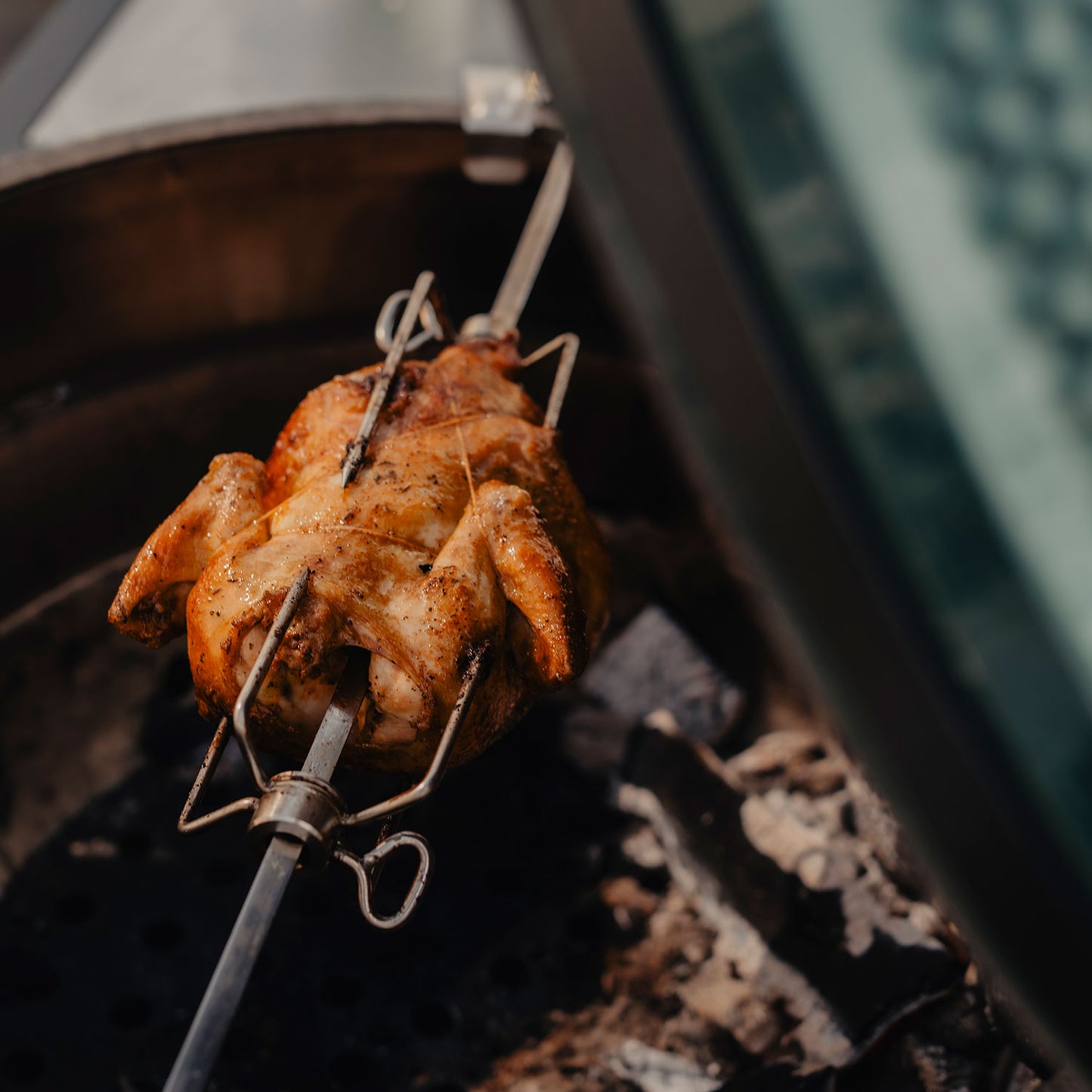 Big Green Egg Rotisserie for Large Egg