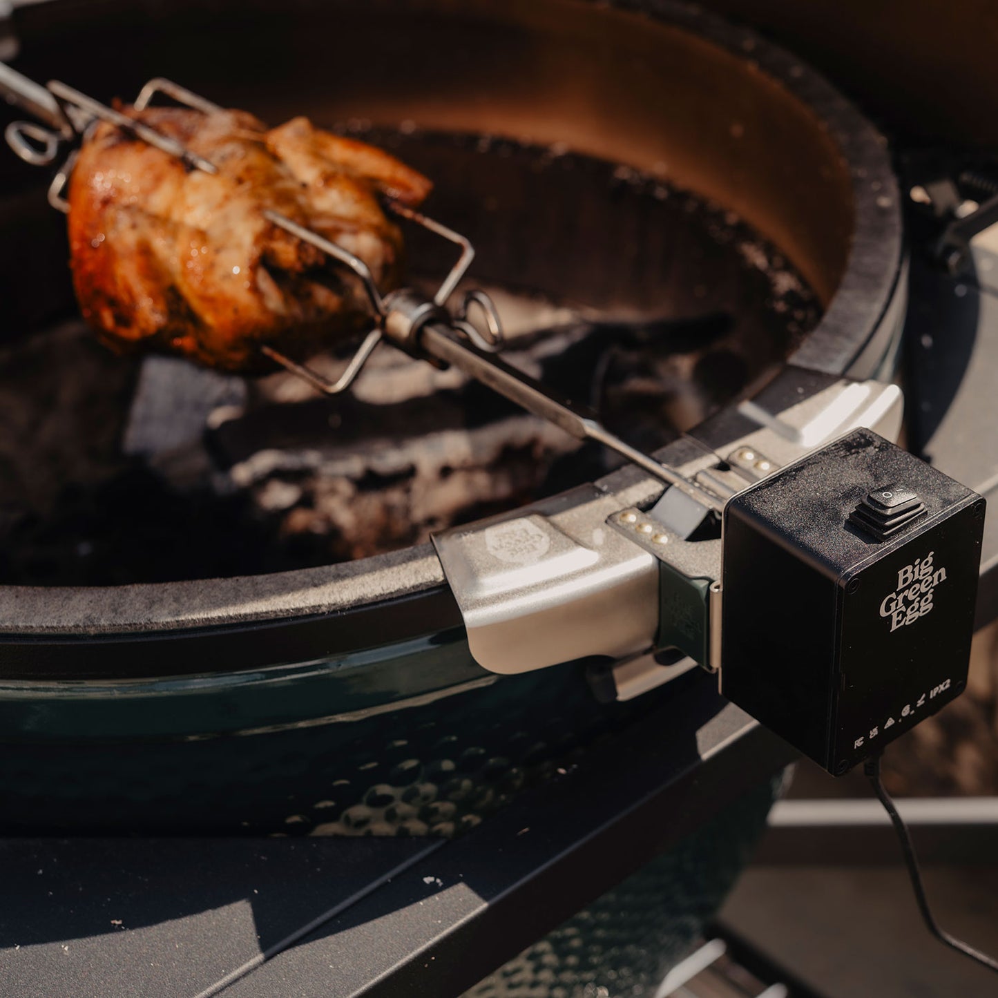 Big Green Egg Rotisserie for Large Egg