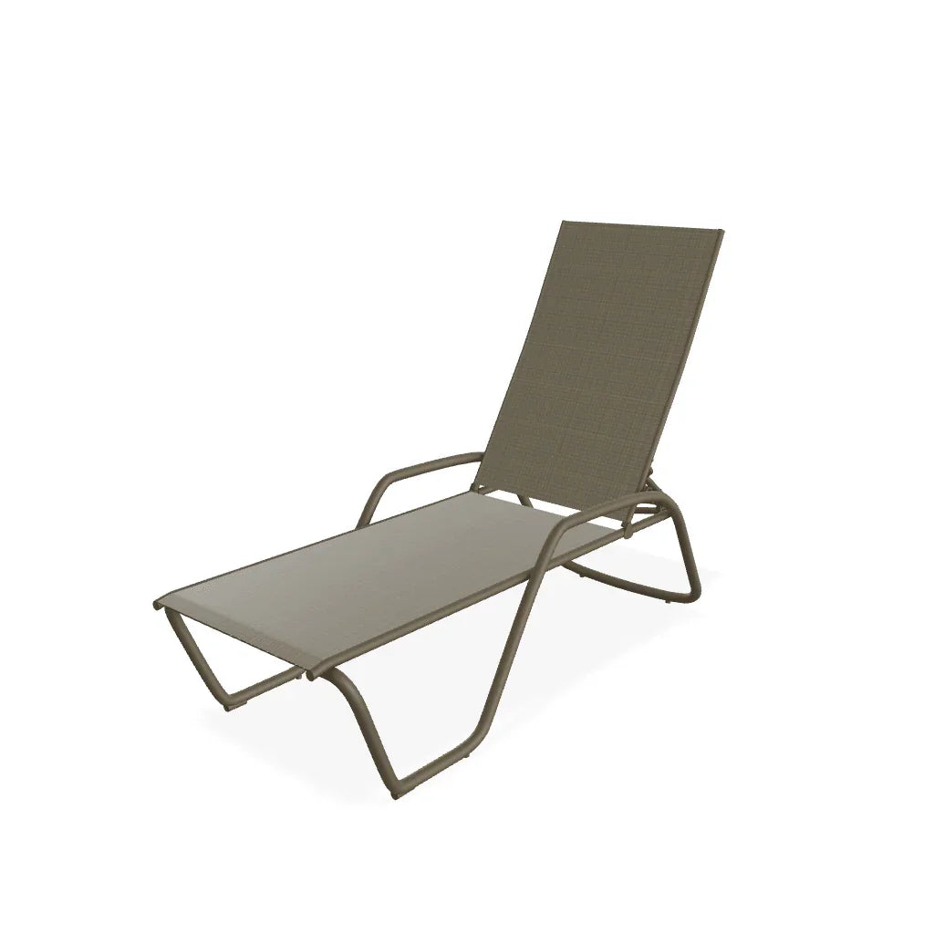 Gardenella Sling Chaise with Arms Telescope Casual Indigo Pool Patio BBQ