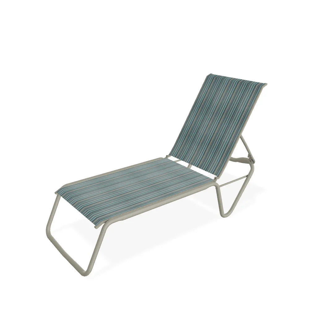 Gardenella Sling Chaise without Arms Telescope Casual Indigo Pool Patio BBQ