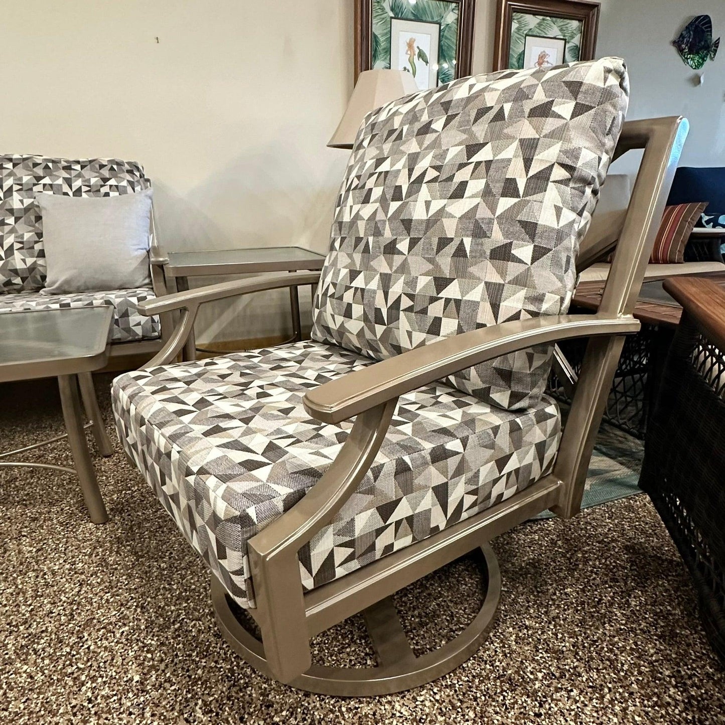 Tropitone Marconi Cushion Lounge Set - Indigo Pool Patio BBQ