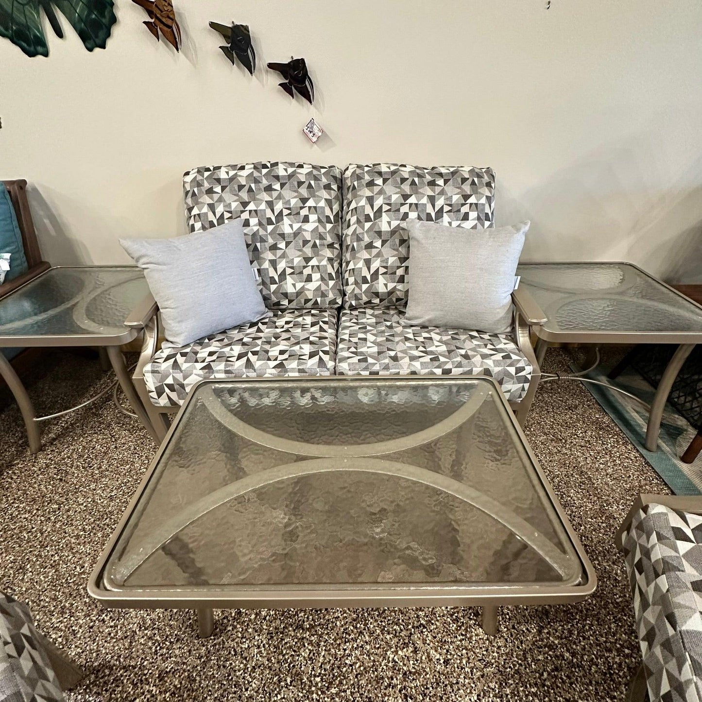 Tropitone Marconi Cushion Lounge Set - Indigo Pool Patio BBQ