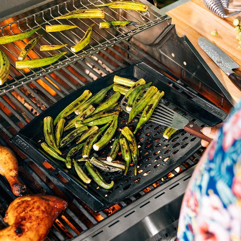 Lodge Cast Iron 15" x 12" Topper - Indigo Pool Patio BBQ