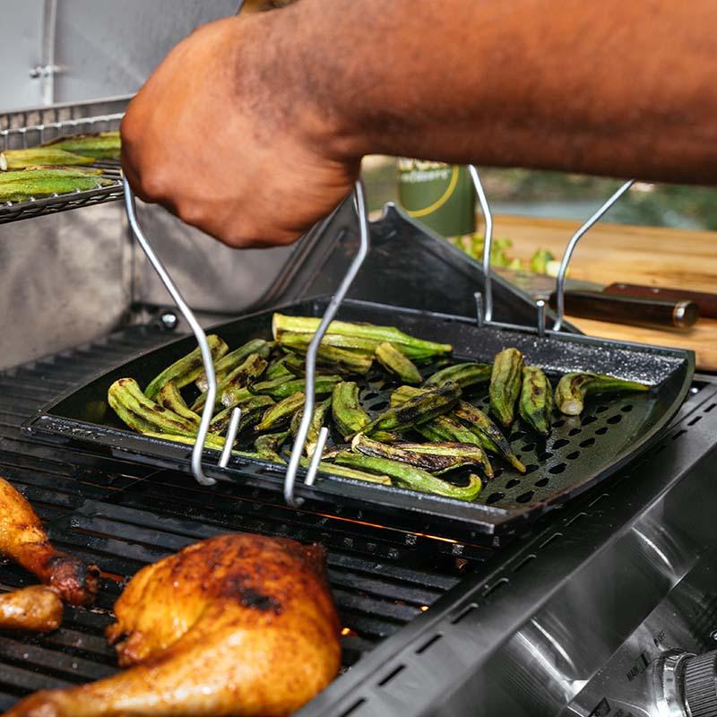 Lodge Cast Iron 15" x 12" Topper - Indigo Pool Patio BBQ