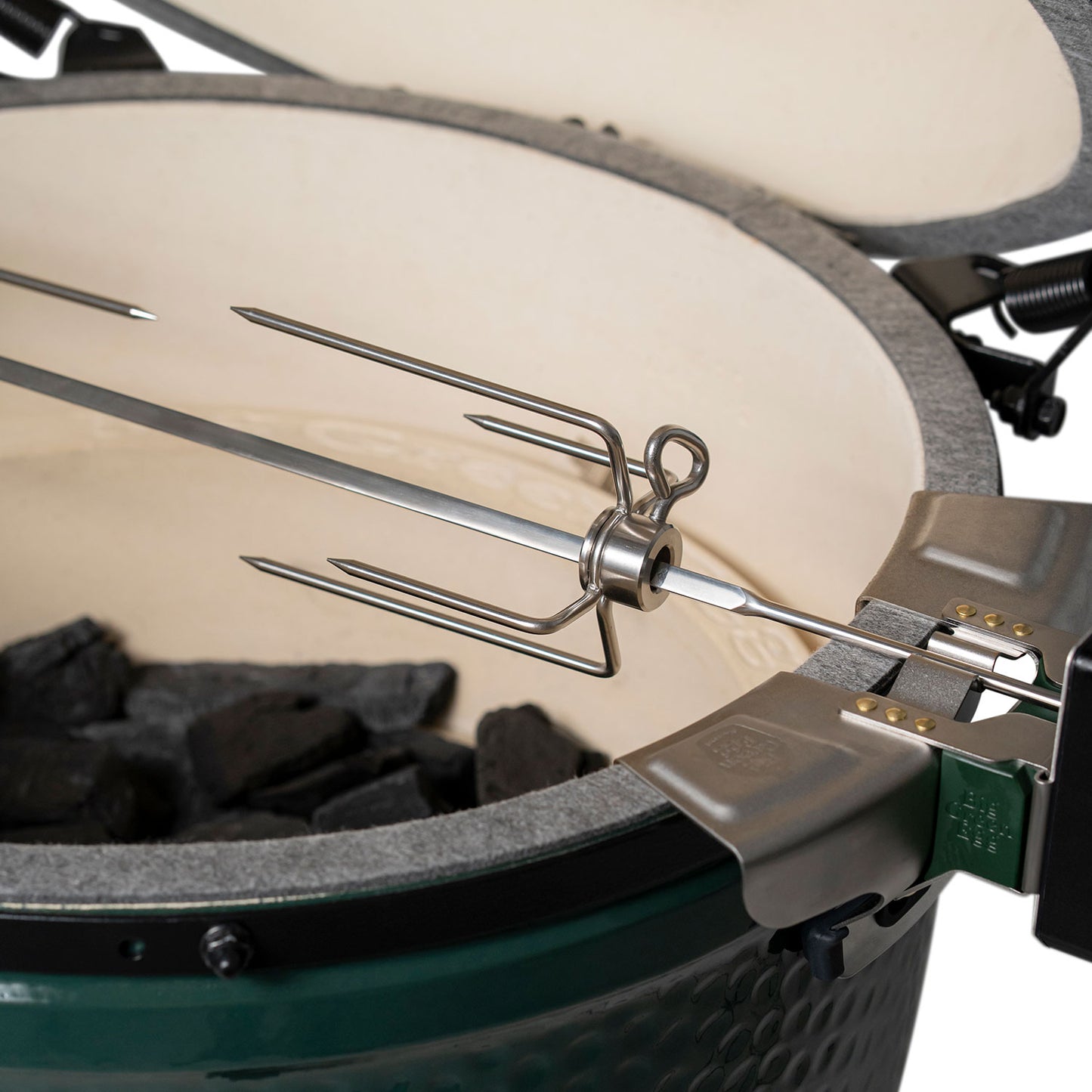 Big Green Egg Rotisserie for Large Egg