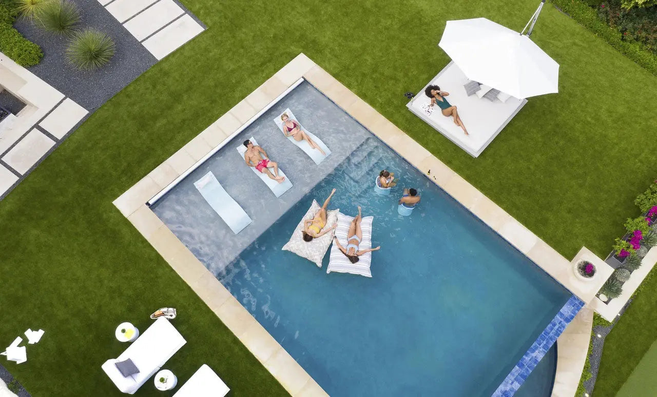 Ledge Lounger Signature Chaise Ledge Lounger Indigo Pool Patio BBQ