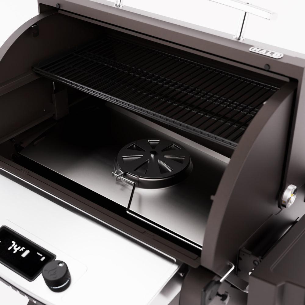 Halo Prime1100 Outdoor Pellet Grill Halo Indigo Pool Patio BBQ
