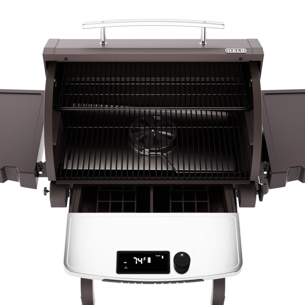 Halo Prime1100 Outdoor Pellet Grill Halo Indigo Pool Patio BBQ