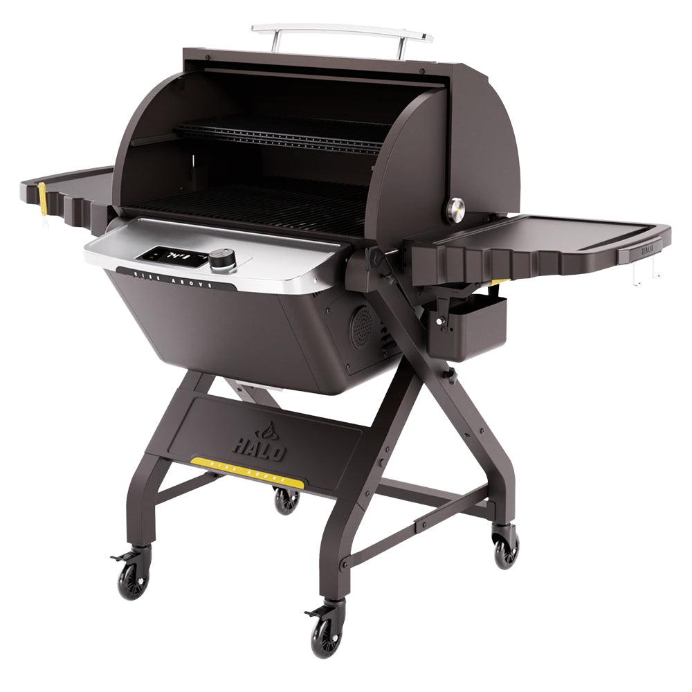 Halo Prime1100 Outdoor Pellet Grill Halo Indigo Pool Patio BBQ