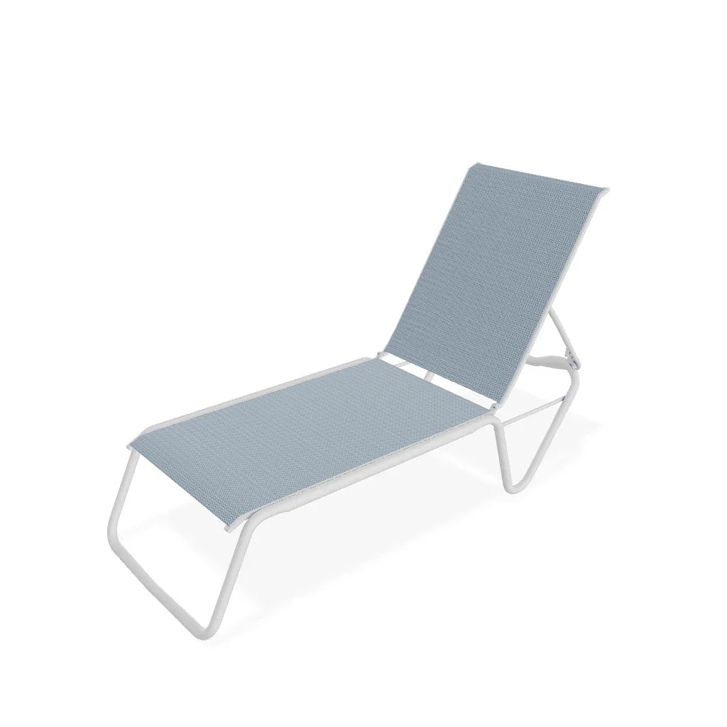 Gardenella Sling Chaise without Arms Telescope Casual Indigo Pool Patio BBQ