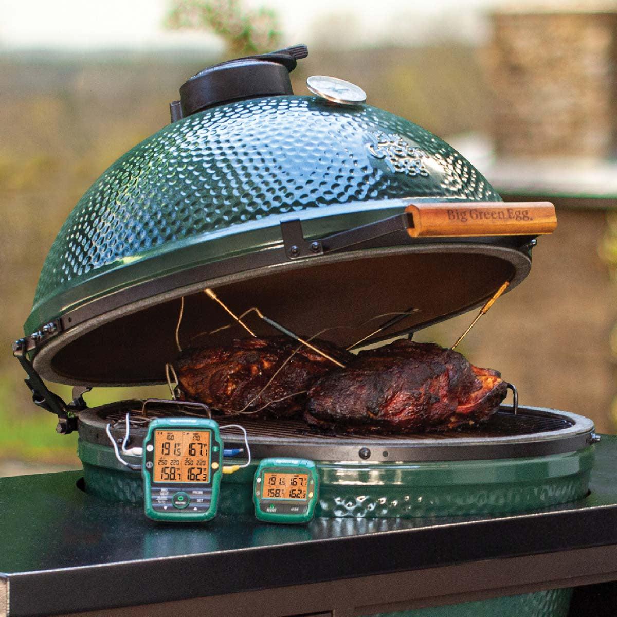 Big Green Egg 4 Probe Meat Thermometer Big Green Egg Indigo Pool Patio BBQ