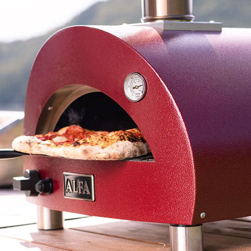 Alfa Moderno Portable Gas Fired Pizza Oven Alfa Indigo Pool Patio BBQ