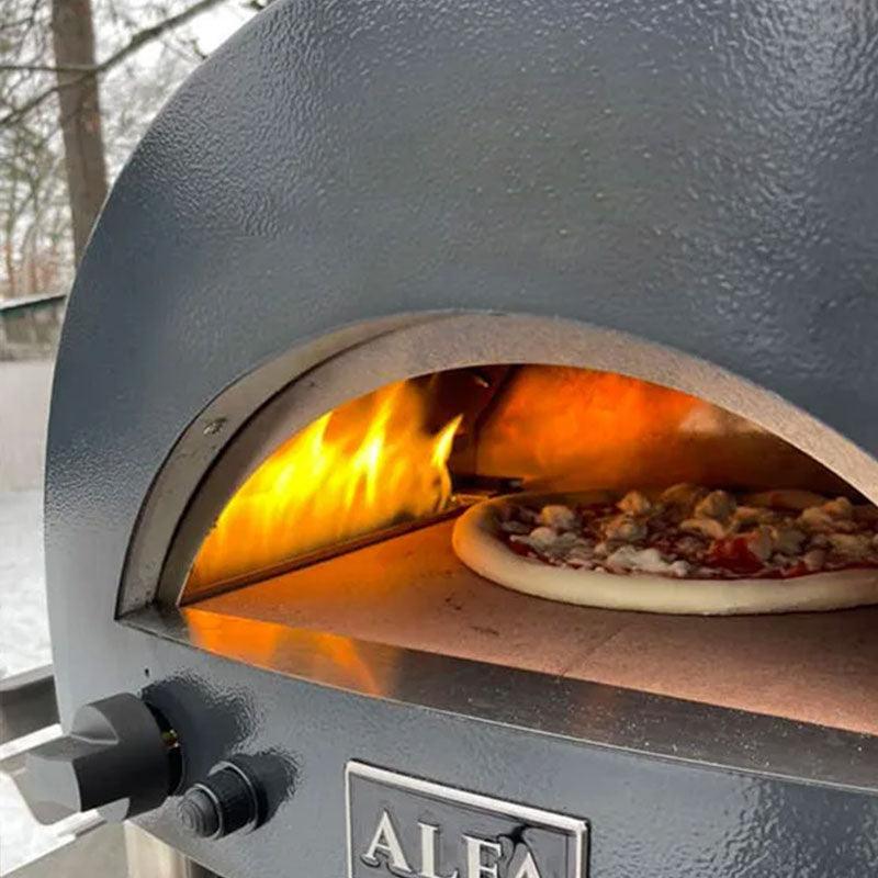 Alfa Moderno Portable Gas Fired Pizza Oven Alfa Indigo Pool Patio BBQ