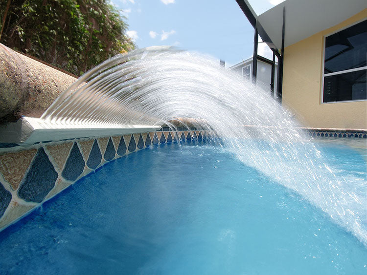 Rain Waterfall for Pools in Venice, North Port, Nokomis, Osprey, Sarasota & Englewood - Indigo Pool Patio BBQ