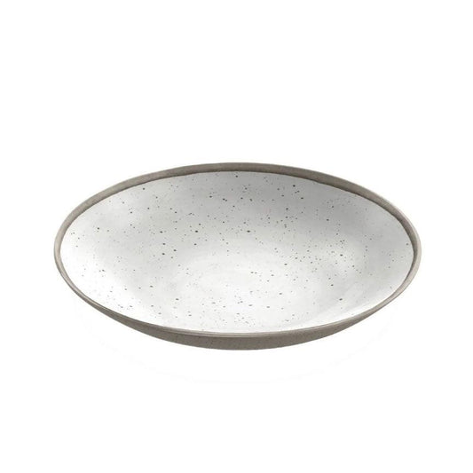 Retreat Pottery White Bamboo 9" Bowl TarHong Indigo Pool Patio BBQ