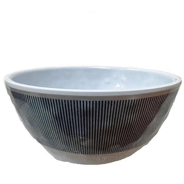 Seersucker Sea 6" x 3" Salad Bowl Merritt International Indigo Pool Patio BBQ