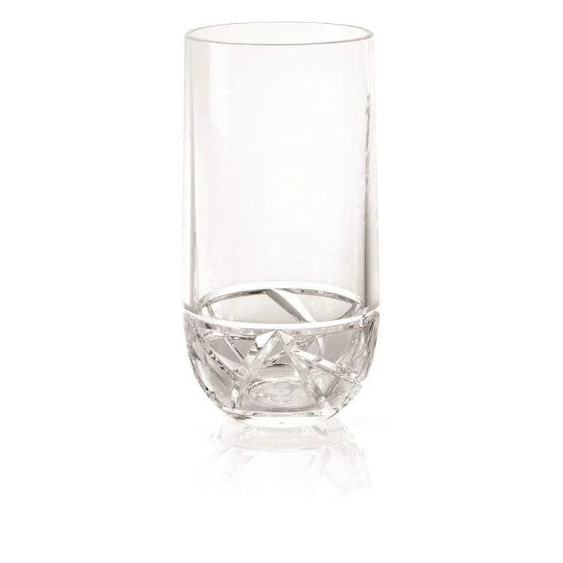 Mosaic 18oz Acrylic Clear Tumbler Merritt International Indigo Pool Patio BBQ