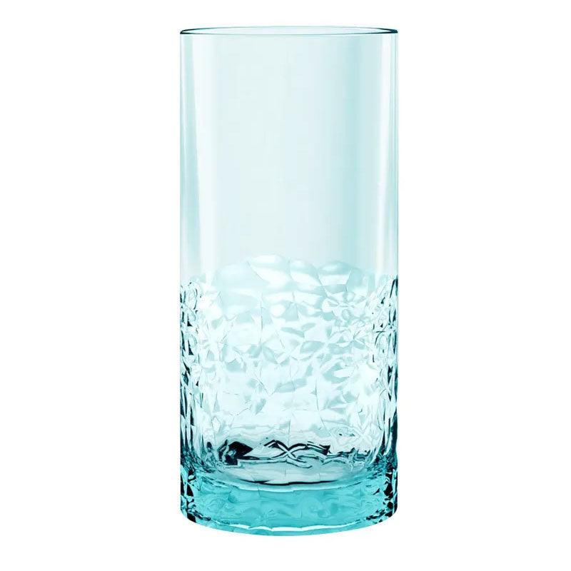 Cube 15 oz. Highball Glass TarHong Indigo Pool Patio BBQ
