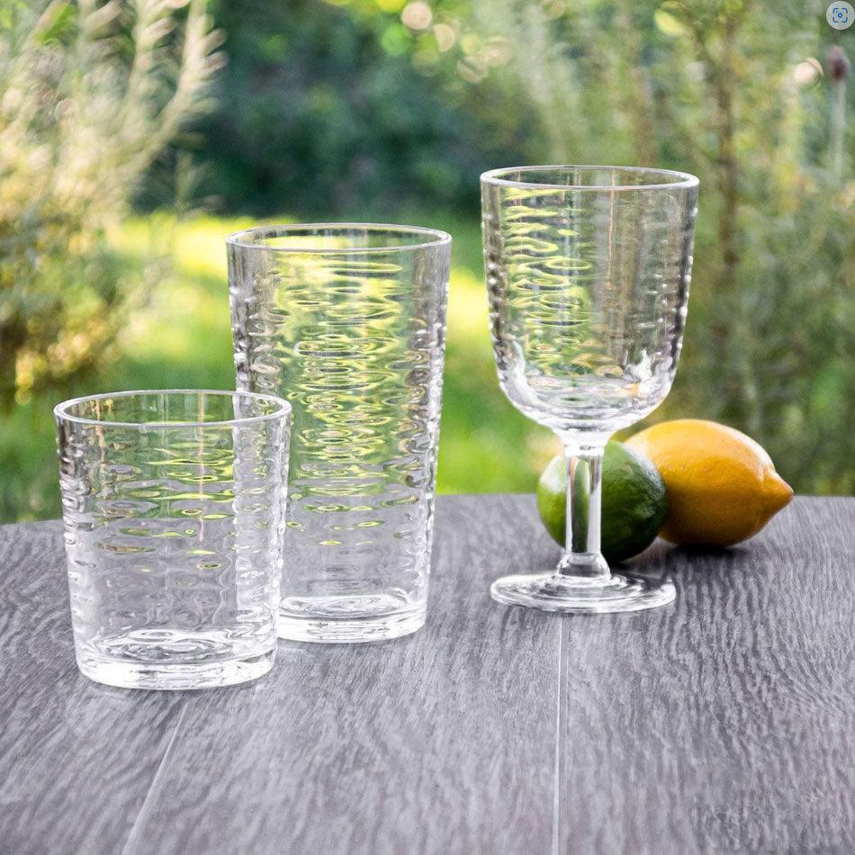 Foundry 14.3 oz Double Old Fashioned Glass TarHong Indigo Pool Patio BBQ