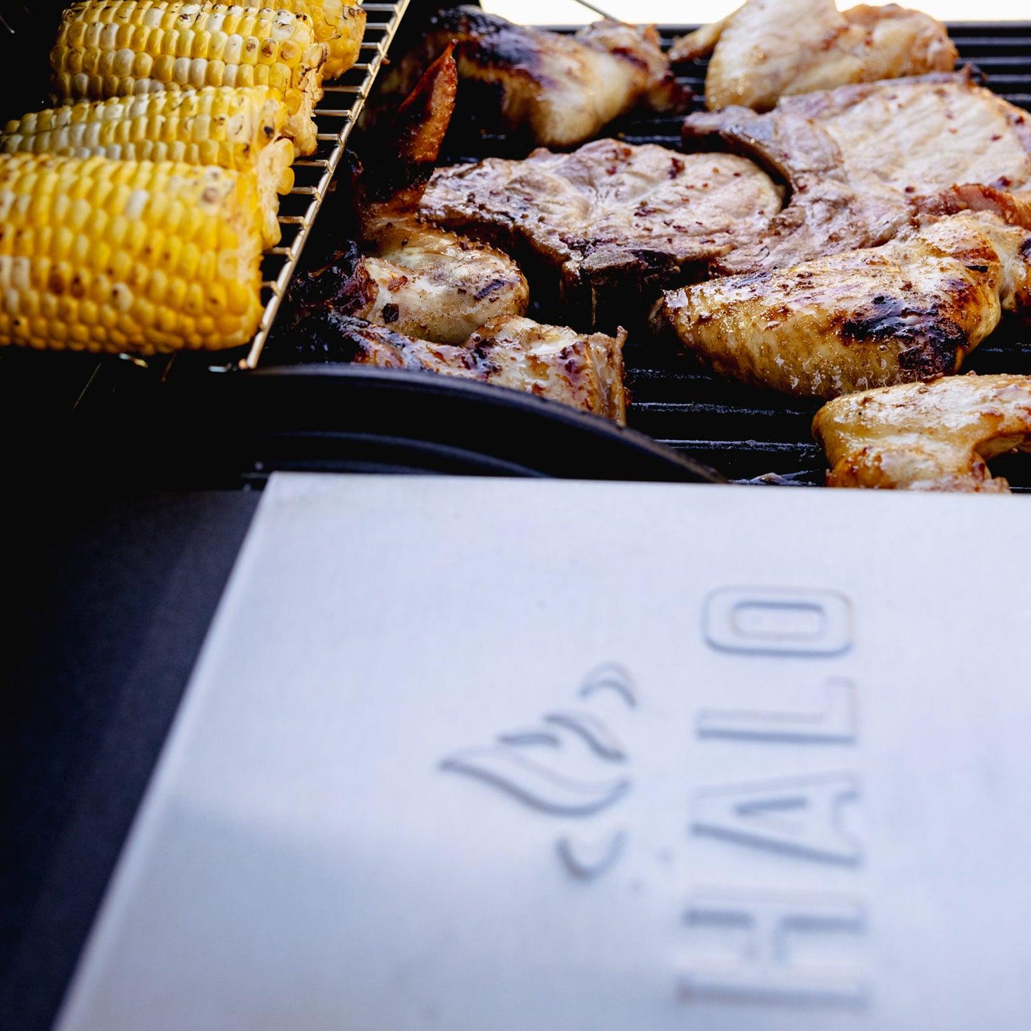 Halo Prime300 Countertop Pellet Grill Halo Indigo Pool Patio BBQ