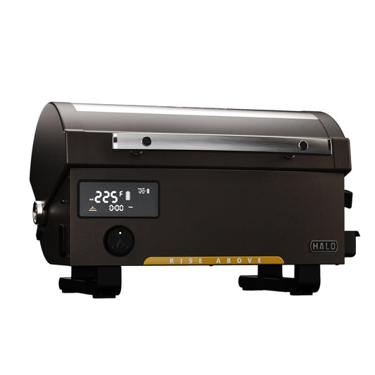 Halo Prime300 Countertop Pellet Grill Halo Indigo Pool Patio BBQ