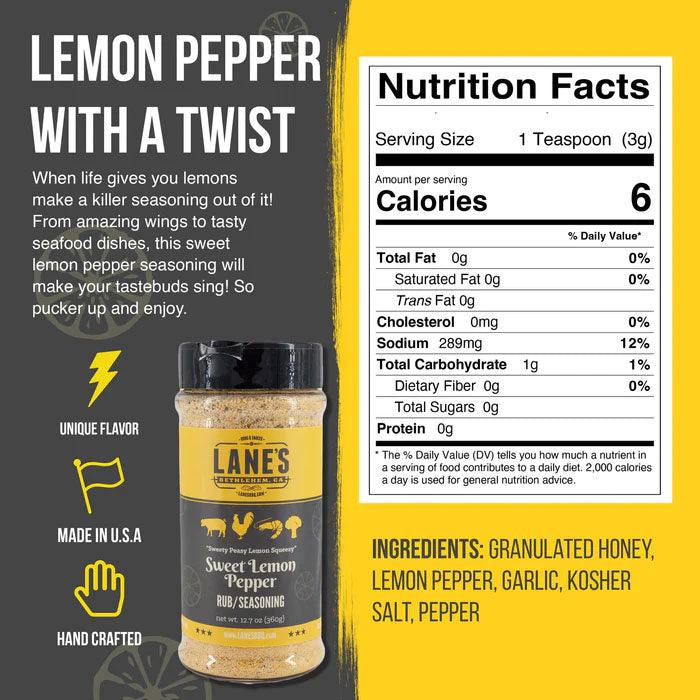 Lane's Sweet Lemon Pepper Rub Lane's BBQ Indigo Pool Patio BBQ