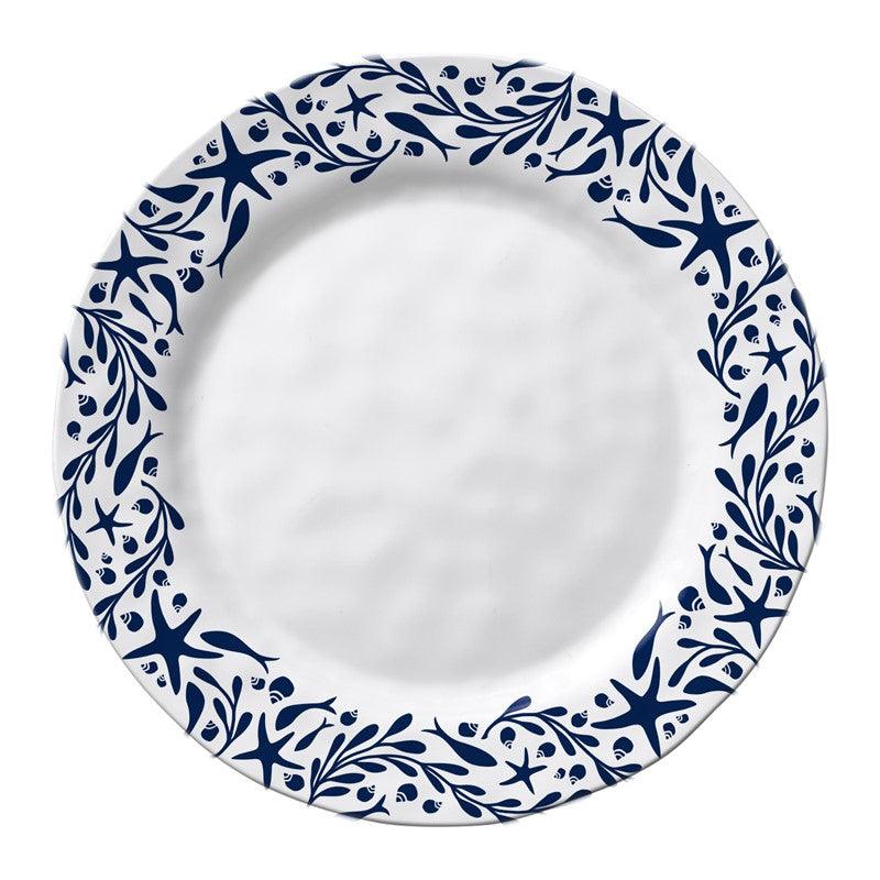 Tidepool 11" Dinner Plate Merritt International Indigo Pool Patio BBQ