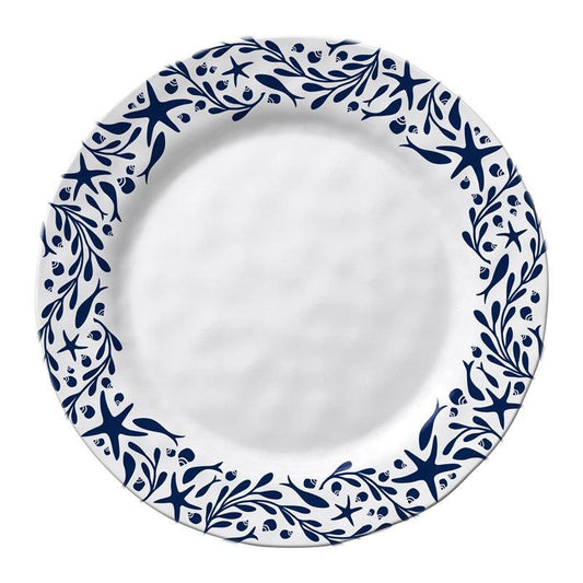 Tidepool 11" Dinner Plate Merritt International Indigo Pool Patio BBQ