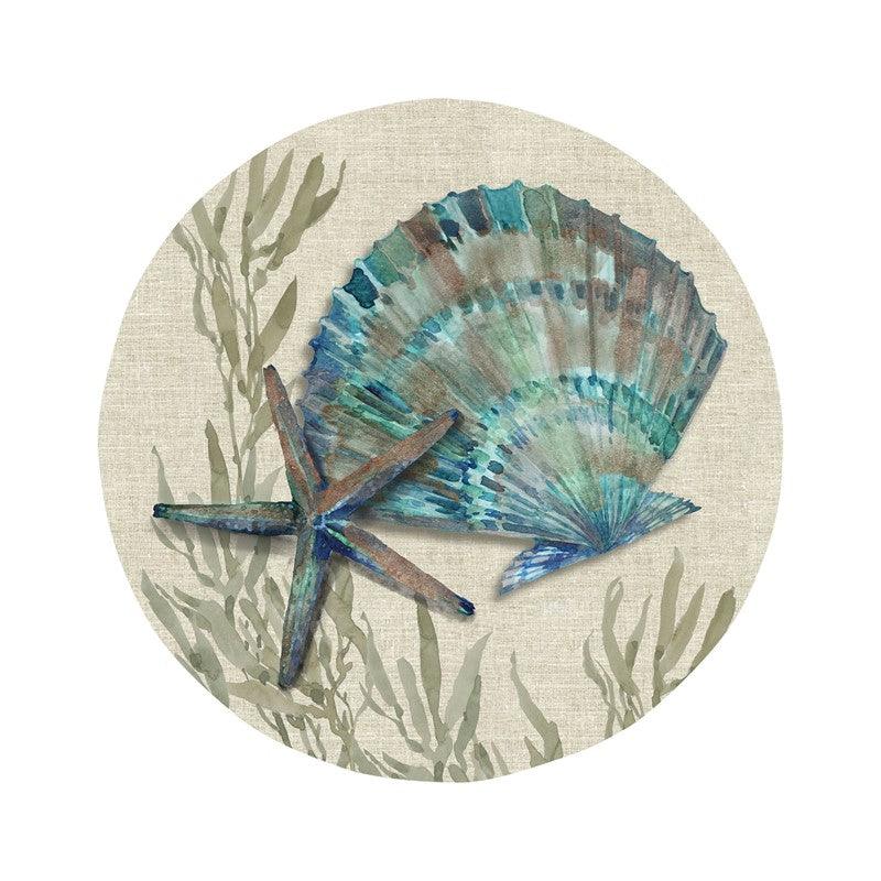 Crescent Beach 8.5 in. Salad Plate - Star Fish - Indigo Pool Patio BBQ