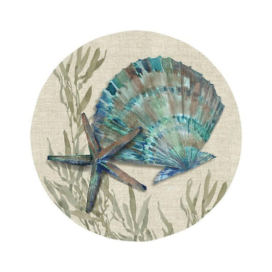 Crescent Beach 8.5 in. Salad Plate - Star Fish - Indigo Pool Patio BBQ