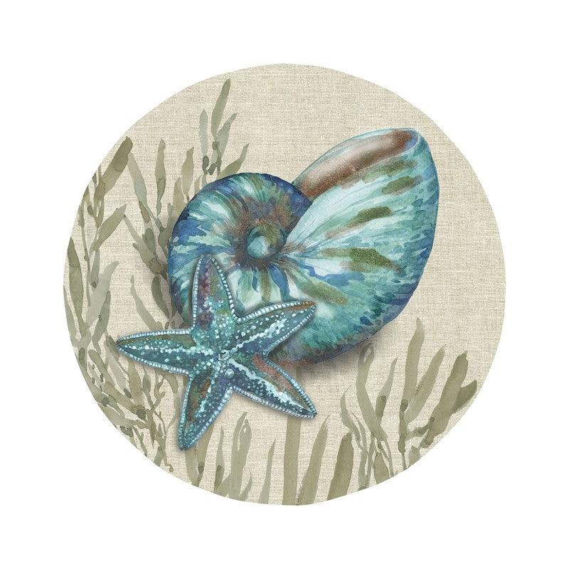 Crescent Beach 8.5 in. Salad Plate - Conch - Indigo Pool Patio BBQ