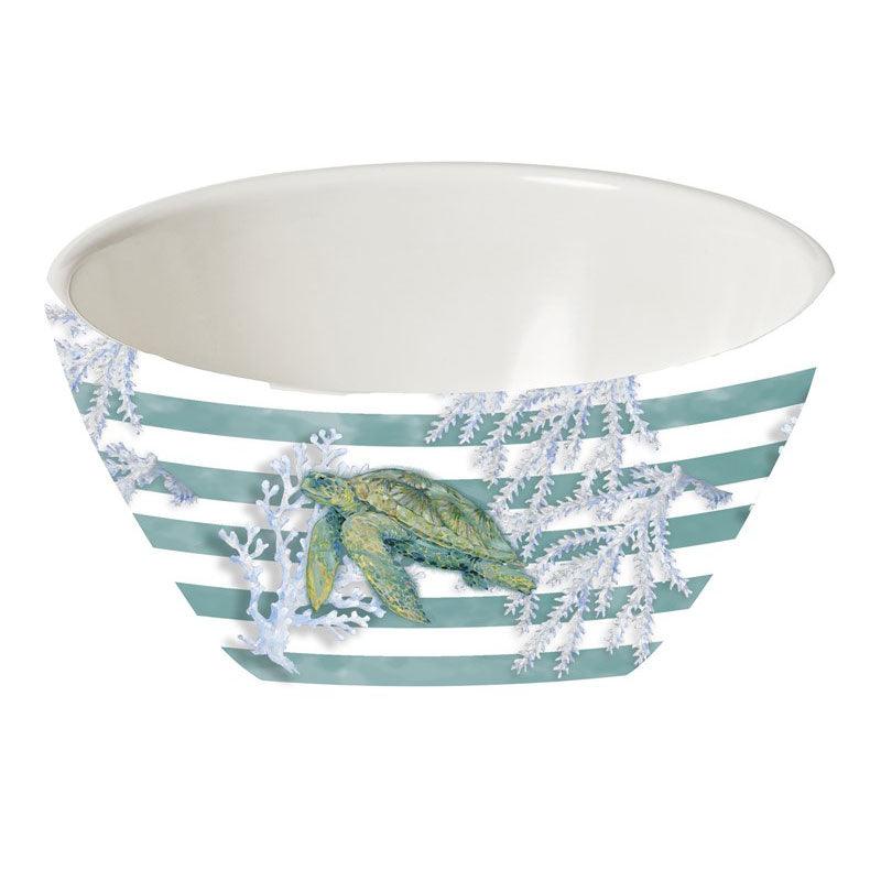 Sea Turtle 5.5 in. x 2.75 in. Dipping Bowl - Indigo Pool Patio BBQ