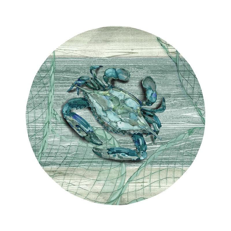 Northpoint Crab 8.5 in. Salad Plate - Indigo Pool Patio BBQ
