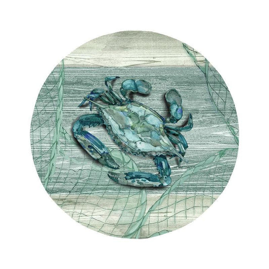 Northpoint Crab 8.5 in. Salad Plate - Indigo Pool Patio BBQ