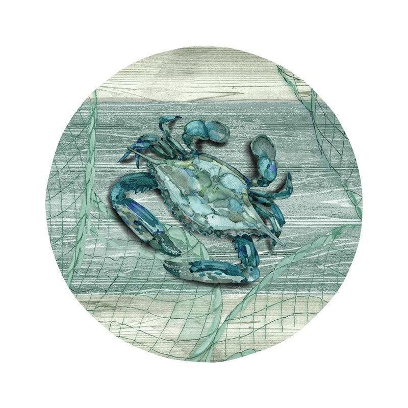 Northpoint Crab 8.5 in. Salad Plate - Indigo Pool Patio BBQ